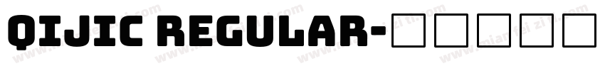 qijic regular字体转换